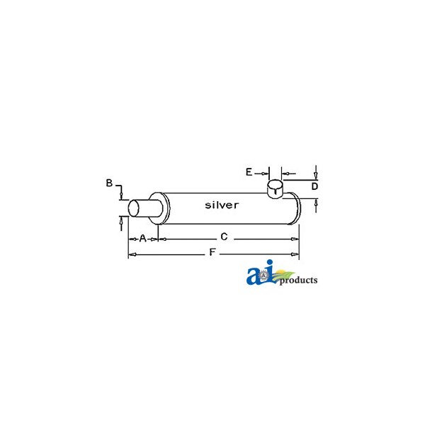 MUFFLER 4.9" x4.7" x19.9"